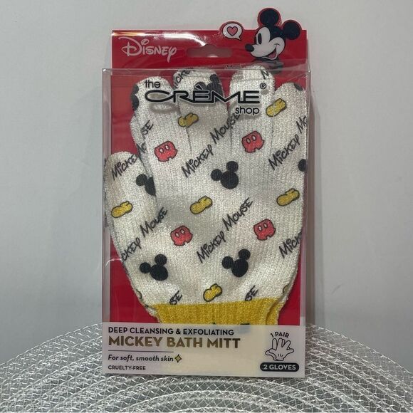 The Crème Shop Disney Mickey Mouse Bath Mitt NWT - Picture 1 of 6